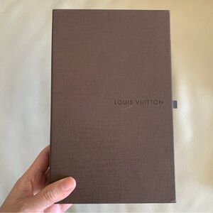 Louis Vuitton Empty Brown Gift Box Sleeve Style Long Wallet 8.5” Storage Case LV